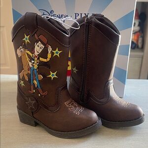 Disney Brown Cowboy Boots with Woody Design